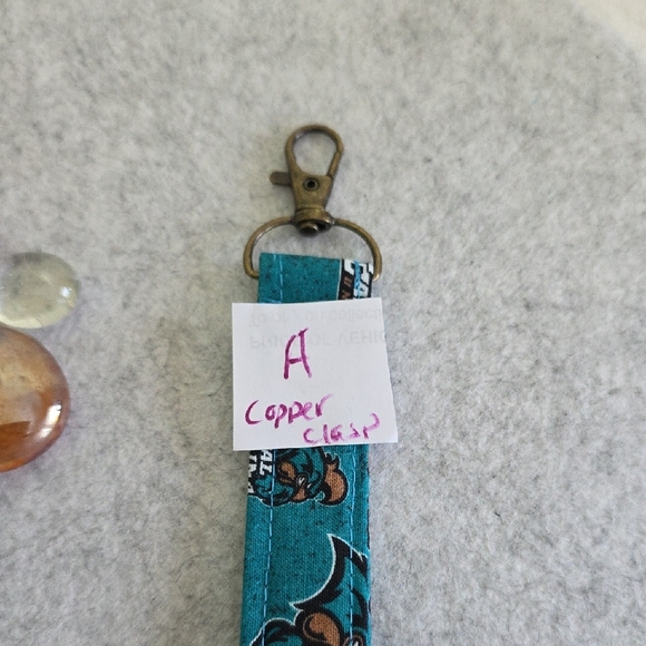 Teal keychain lanyard featuring Coastal Carolina design - Picture 8 of 11